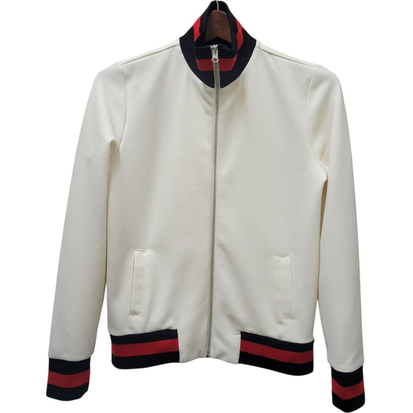 dip Women's Full-Zip Long-Sleeves Beige Color Jacket Polyester Spandex Blend XS - Picture 1 of 8